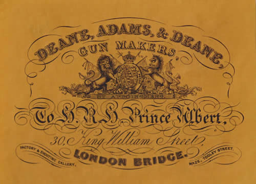 Deane Adams & Deane Trade Label Ref DADY02